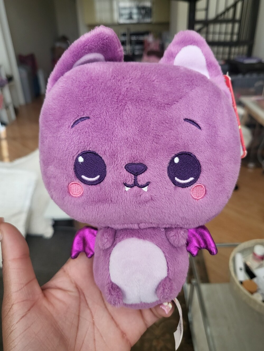 NWT Gund Drops Walter Bat Wings Plush - Purple 6.5"